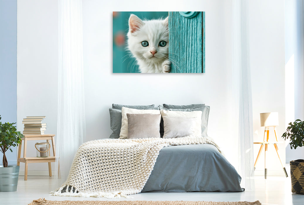 Premium Textil-Leinwand Ein Motiv aus dem Kalender Neugierig auf das Leben!