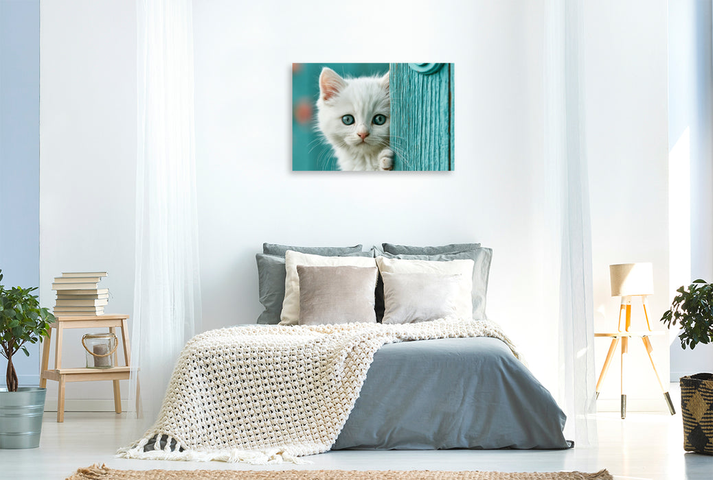 Premium Textil-Leinwand Ein Motiv aus dem Kalender Neugierig auf das Leben!