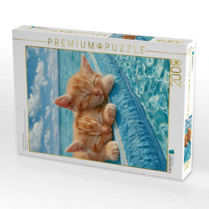 Kuschelzeit ist Lieblingszeit - CALVENDO Foto-Puzzle'
