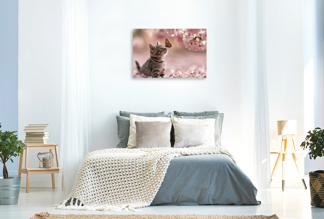 Premium Textil-Leinwand Ein Motiv aus dem Kalender Neugierig auf das Leben!
