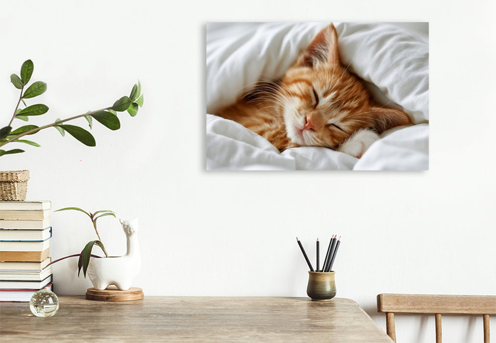 Premium Textil-Leinwand Ein Motiv aus dem Kalender Neugierig auf das Leben!