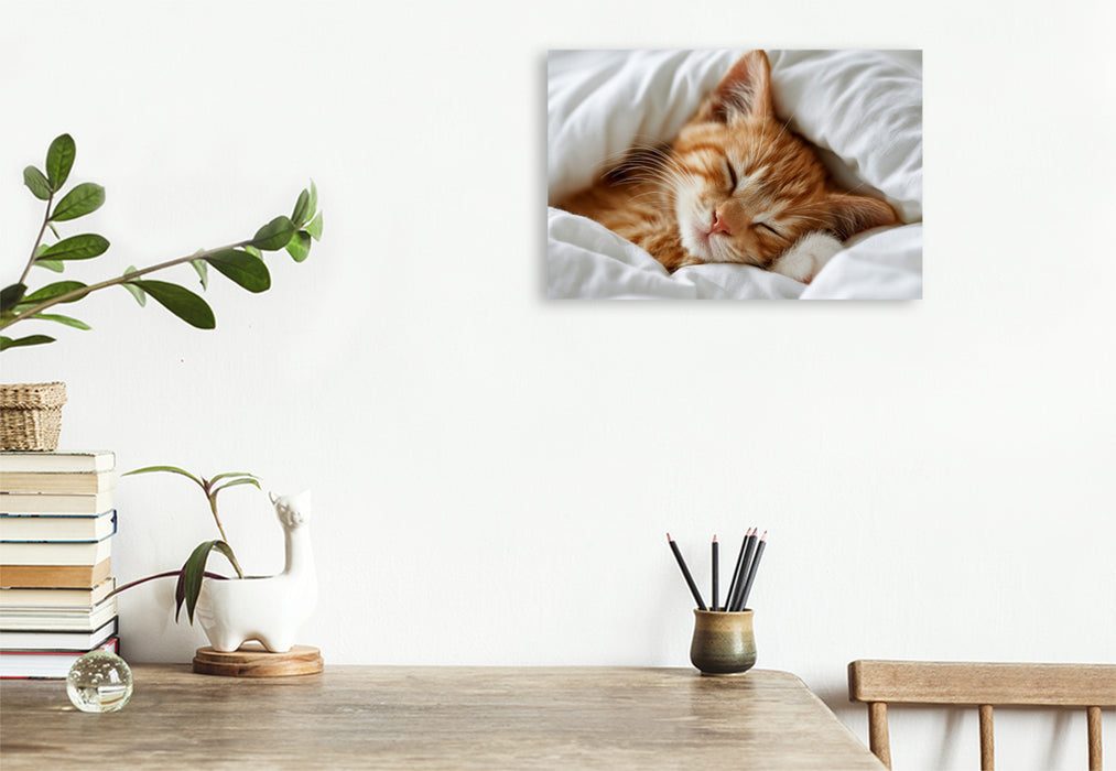 Premium Textil-Leinwand Ein Motiv aus dem Kalender Neugierig auf das Leben!