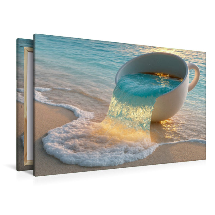 Premium Textil-Leinwand Magisches Meer