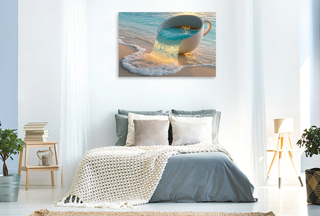 Premium Textil-Leinwand Magisches Meer
