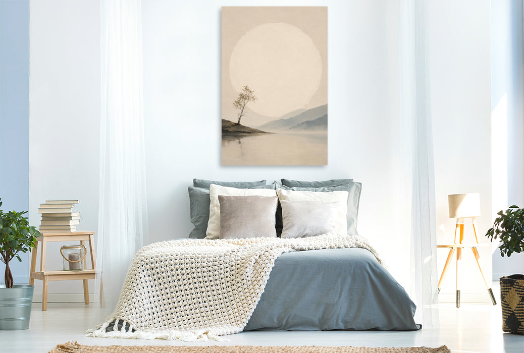 Premium Textil-Leinwand Morgenruhe