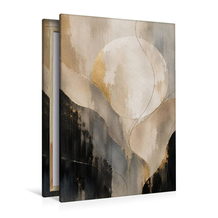 Premium Textil-Leinwand Stiller Mond