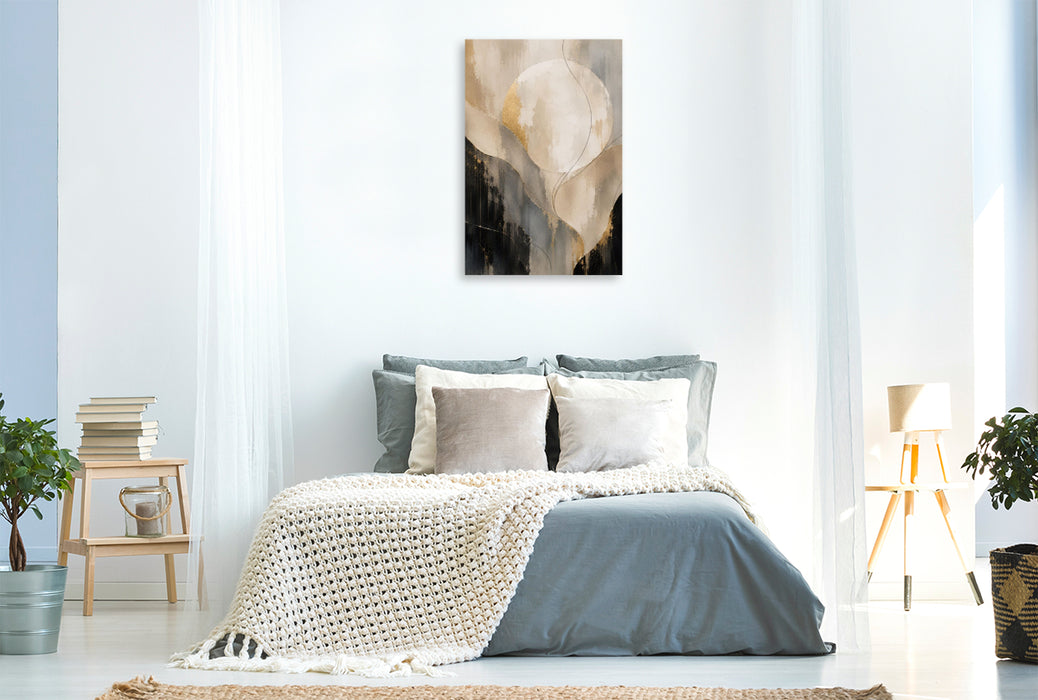 Premium Textil-Leinwand Stiller Mond