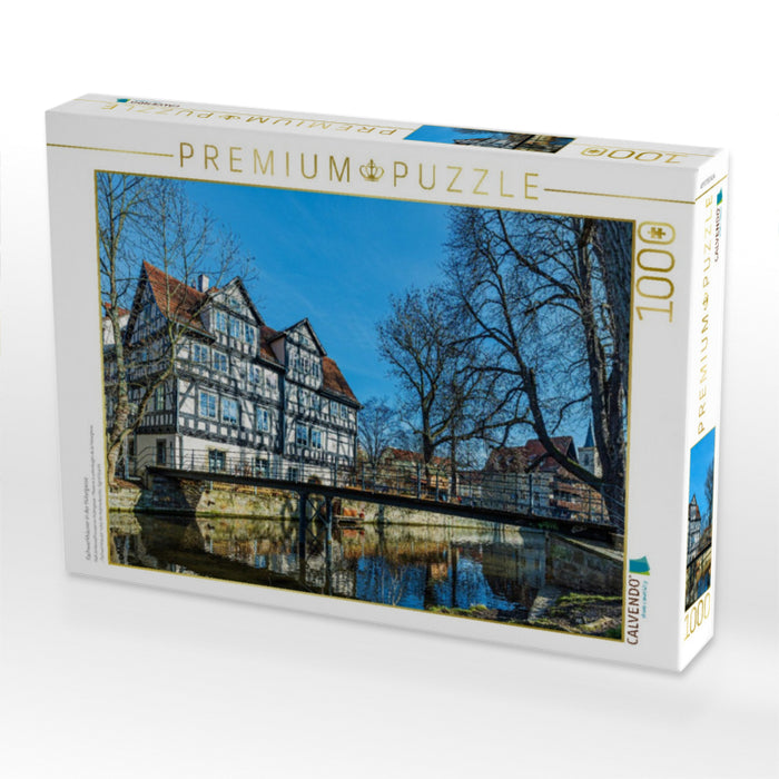 Fachwerkhäuser in der Hütergasse - CALVENDO Foto-Puzzle'