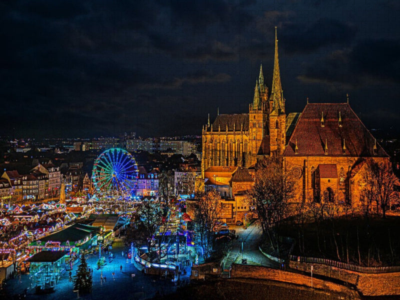 Weihnachtsmarkt am Domplatz - CALVENDO Foto-Puzzle'