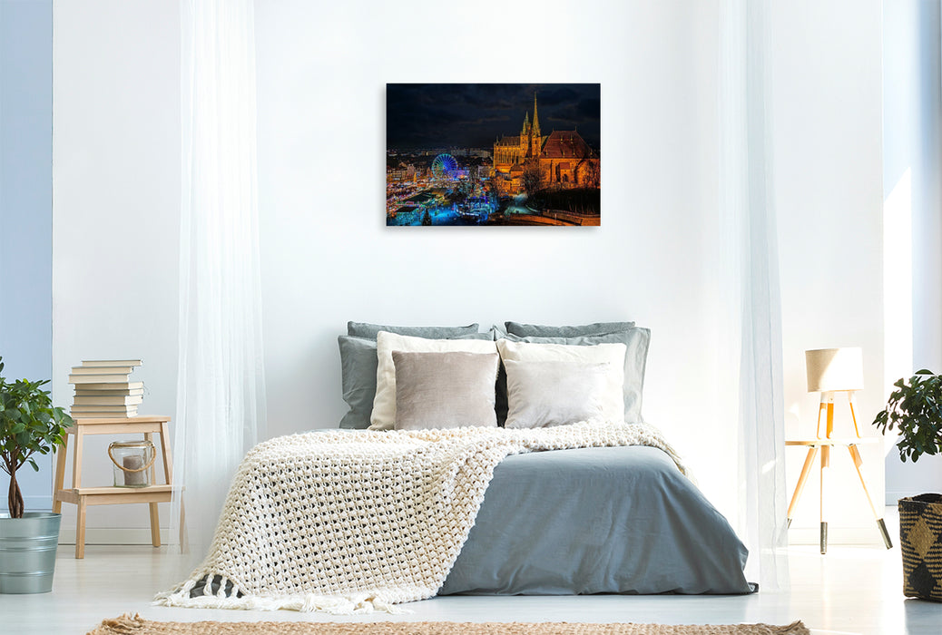 Premium Textil-Leinwand Weihnachtsmarkt am Domplatz