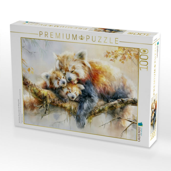Auch Panda-Mamas lieben den Mittagsschlaf - CALVENDO Foto-Puzzle'