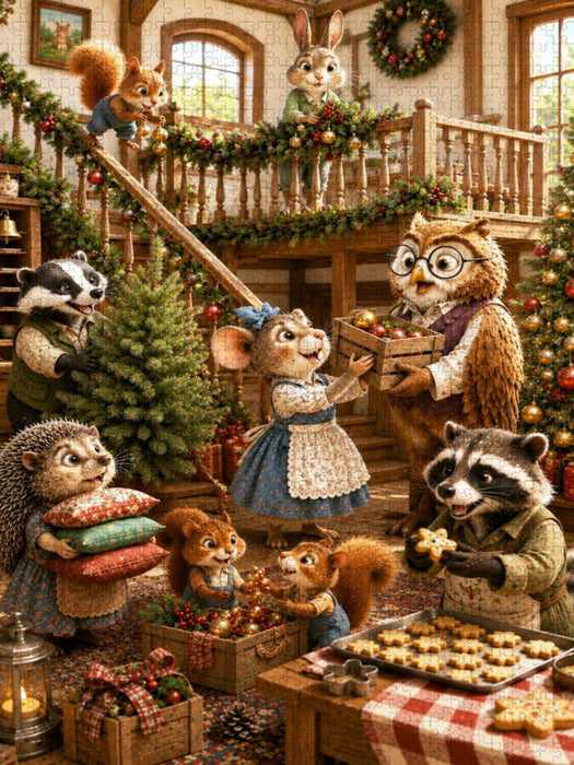Weihnachten im Waldhotel - CALVENDO Foto-Puzzle'