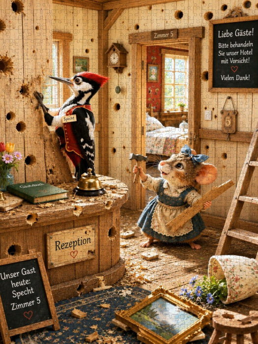Ein etwas lebhafter Gast - CALVENDO Foto-Puzzle'