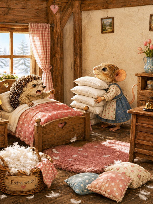 Kissen für einen Igel - CALVENDO Foto-Puzzle'