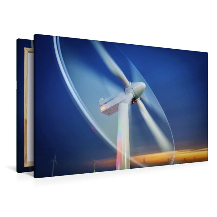Premium Textil-Leinwand Ein Motiv aus dem Kalender Erneuerbare Energien sind die Zukunft