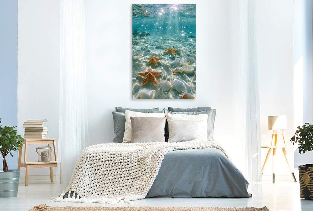Premium Textil-Leinwand Magisches Meer