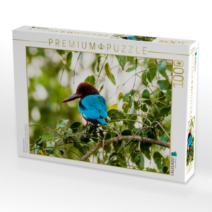 Weißkehlen Eisvogel - CALVENDO Foto-Puzzle'