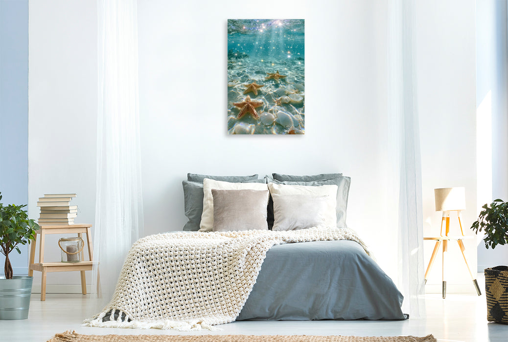 Premium Textil-Leinwand Magisches Meer