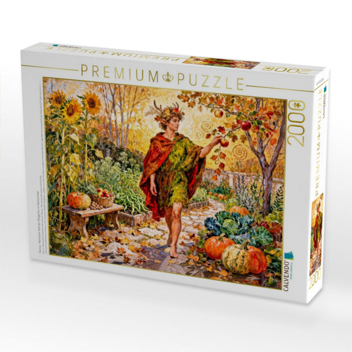 Faunus – Römischer Gott der Obstgärten im Spätsommer - CALVENDO Foto-Puzzle'