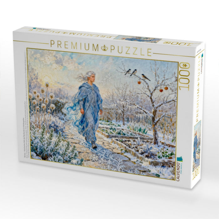 Boreas - Griechischer Gott des Nordwinds im Wintergarten - CALVENDO Foto-Puzzle'