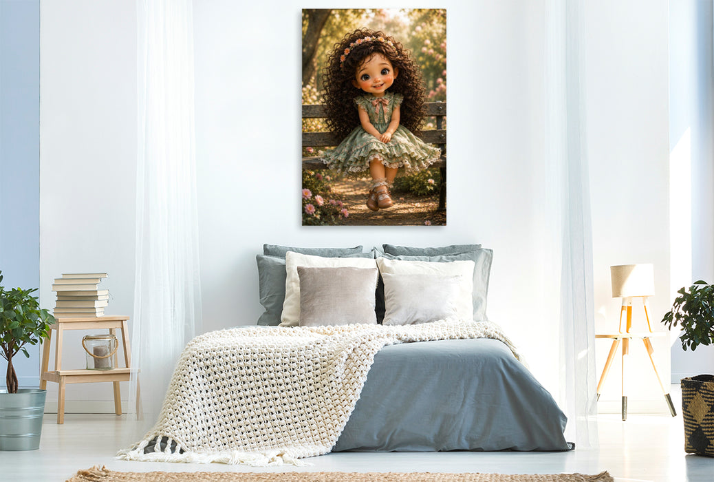 Premium Textil-Leinwand Ein Platz voller Freude
