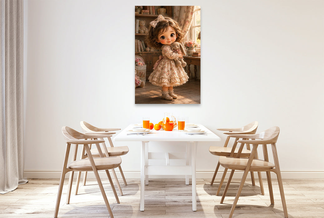 Premium Textil-Leinwand Kuschelzeit