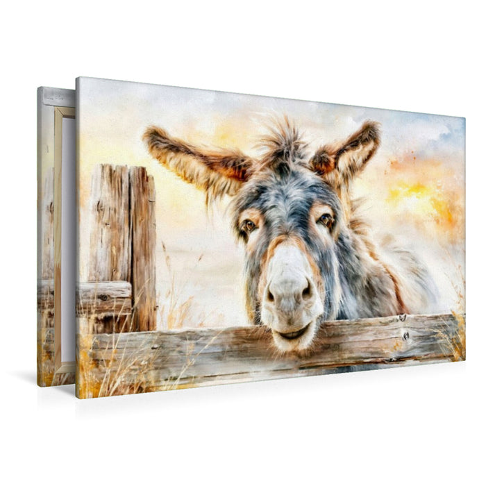 Premium Textil-Leinwand Charmant, wie ein Sonnentag