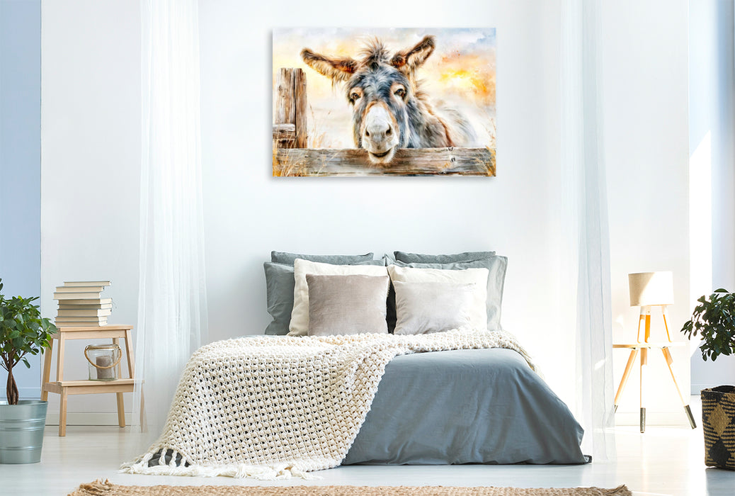 Premium Textil-Leinwand Charmant, wie ein Sonnentag
