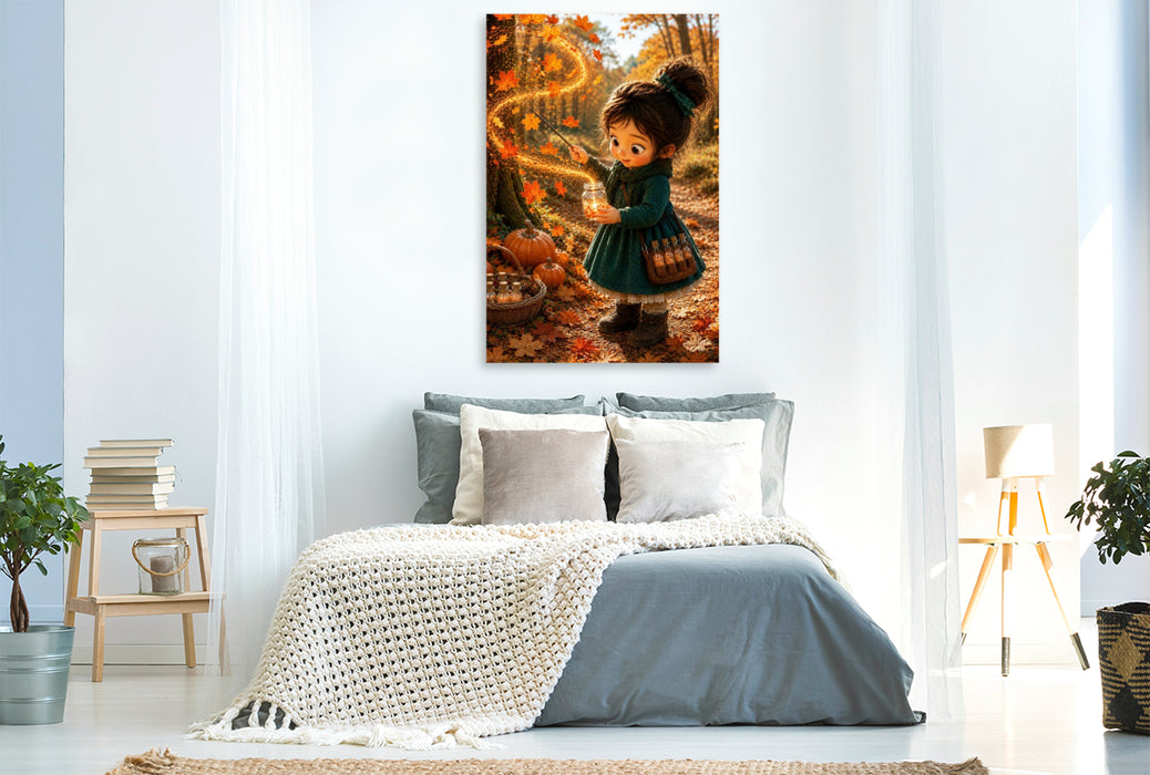 Premium Textil-Leinwand Das Feuer des Herbstes