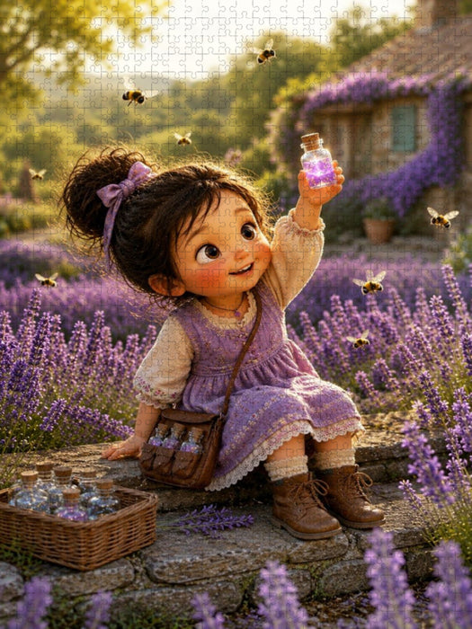 Violetter Sommerzauber - CALVENDO Foto-Puzzle'