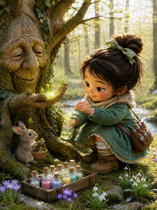 Das erste Frühlingsgrün - CALVENDO Foto-Puzzle'