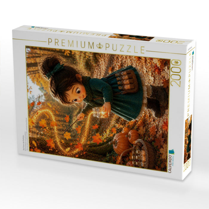 Das Feuer des Herbstes - CALVENDO Foto-Puzzle'
