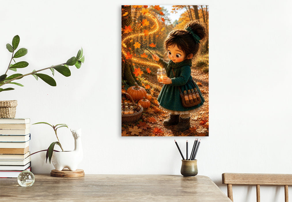 Premium Textil-Leinwand Das Feuer des Herbstes