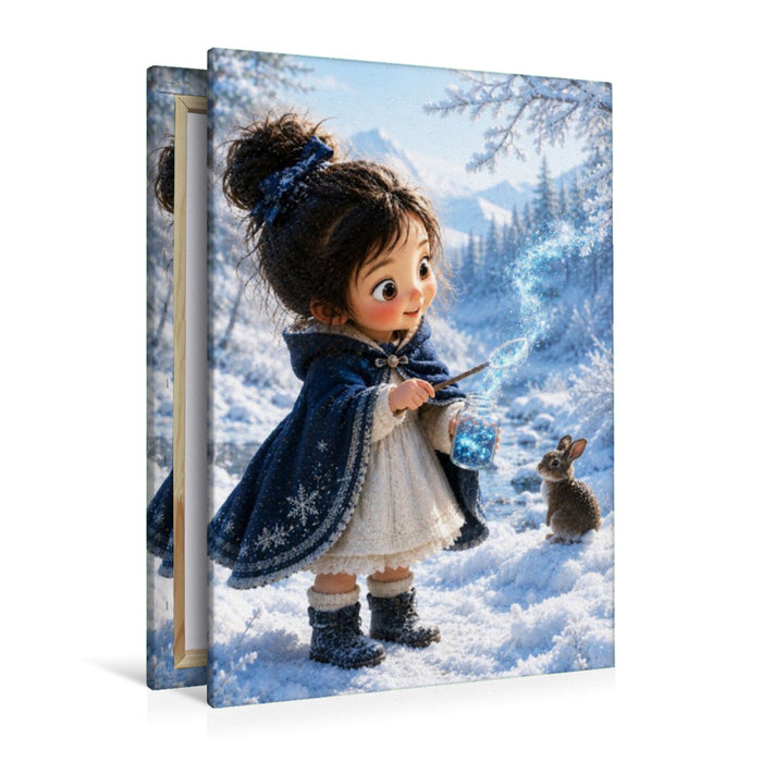 Premium Textil-Leinwand Das Blau des Winters