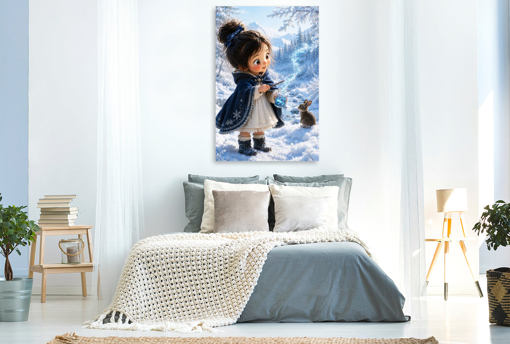 Premium Textil-Leinwand Das Blau des Winters