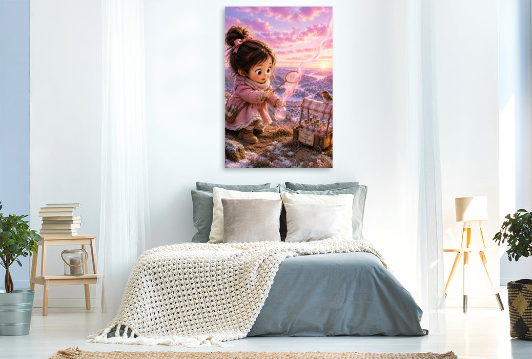 Premium Textil-Leinwand Der rosafarbene Zauber