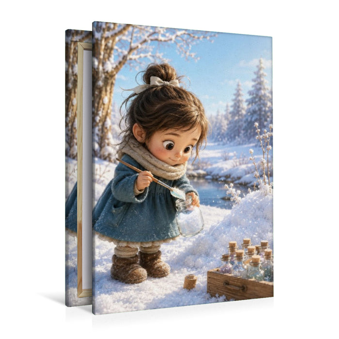 Premium Textil-Leinwand Die Farbe des Frostes