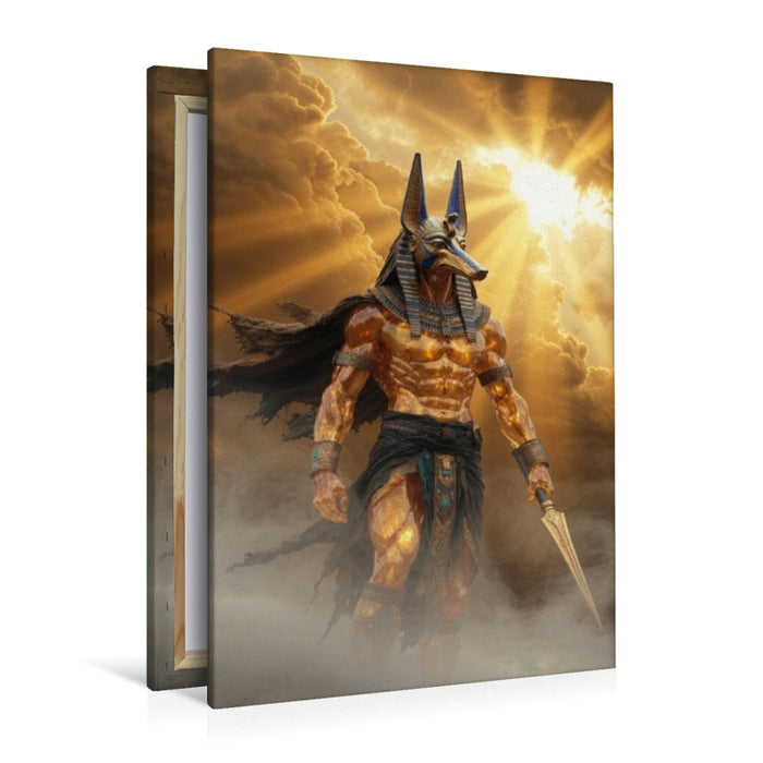 Premium Textil-Leinwand Seth – Gott des Chaos und der Stürme