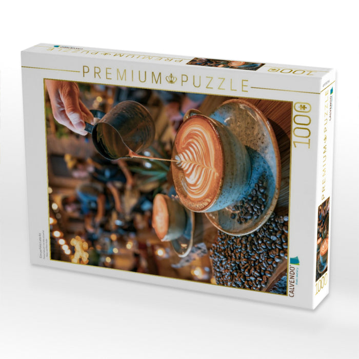 Eine perfekte Latte Art - CALVENDO Foto-Puzzle'
