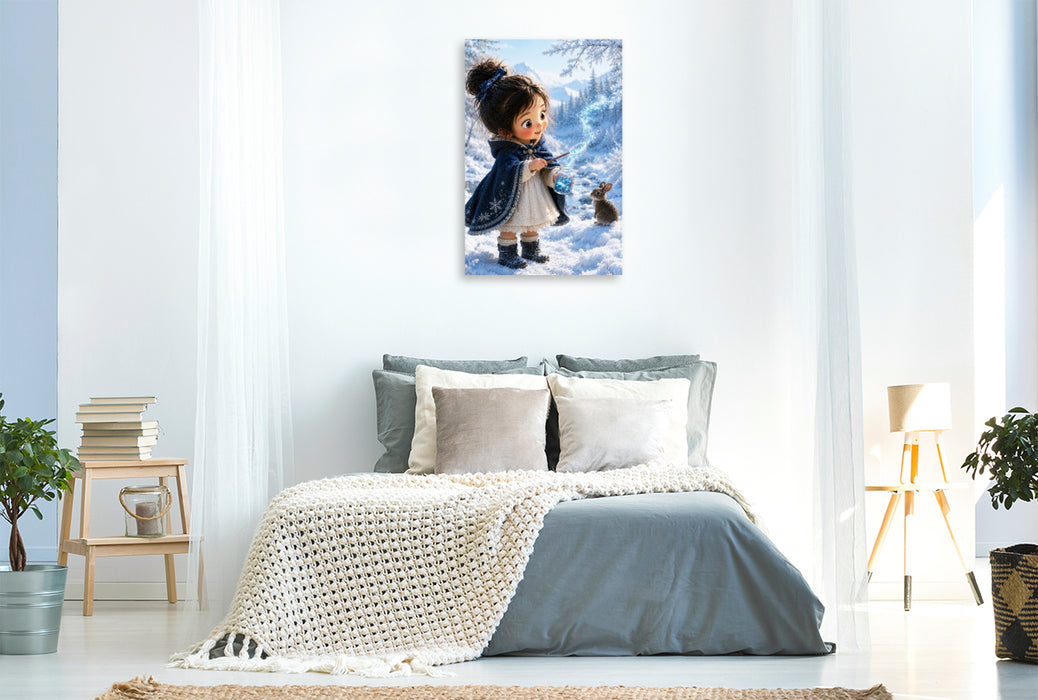 Premium Textil-Leinwand Das Blau des Winters