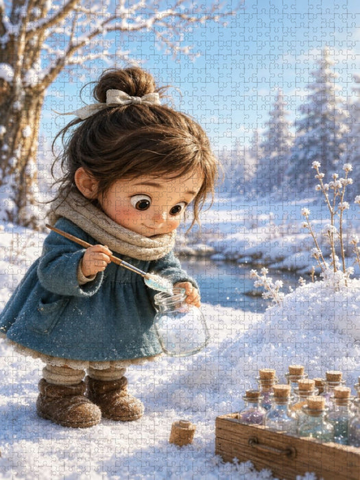 Die Farbe des Frostes - CALVENDO Foto-Puzzle'