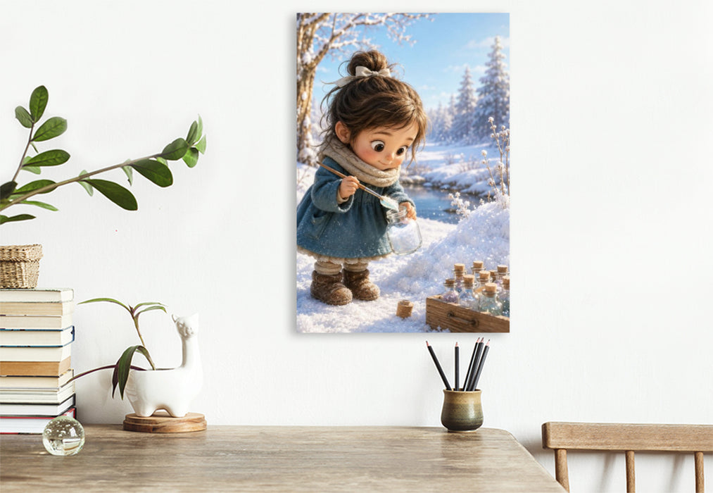 Premium Textil-Leinwand Die Farbe des Frostes