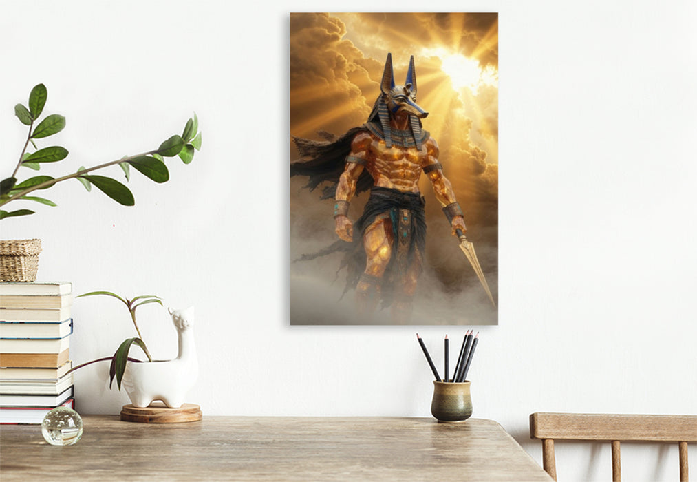 Premium Textil-Leinwand Seth – Gott des Chaos und der Stürme