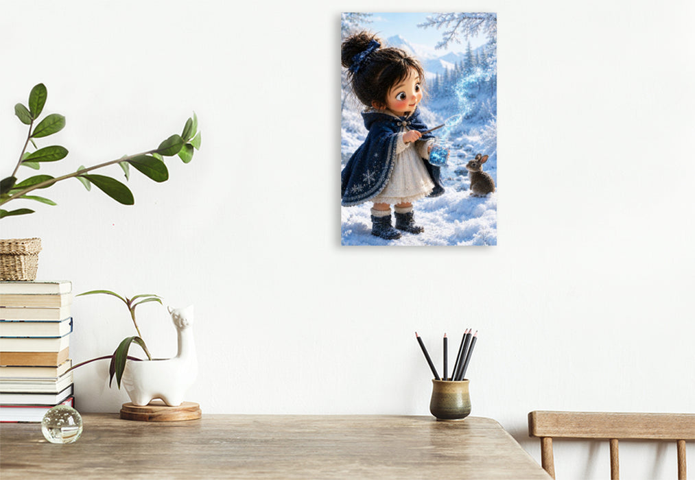 Premium Textil-Leinwand Das Blau des Winters