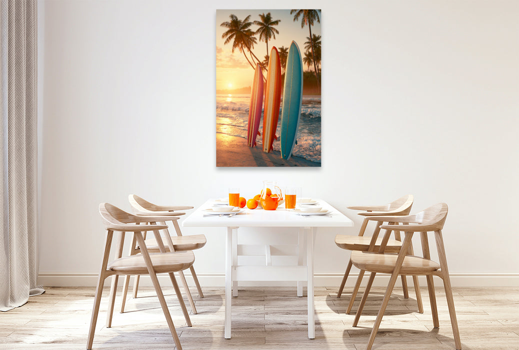 Premium Textil-Leinwand Ein Motiv aus dem Kalender Sommer Paradies