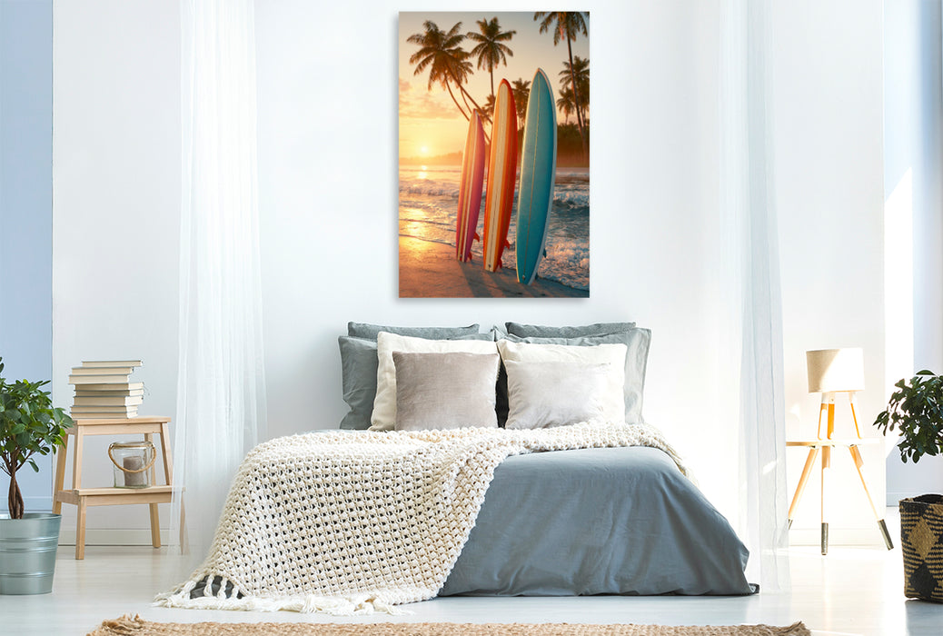 Premium Textil-Leinwand Ein Motiv aus dem Kalender Sommer Paradies