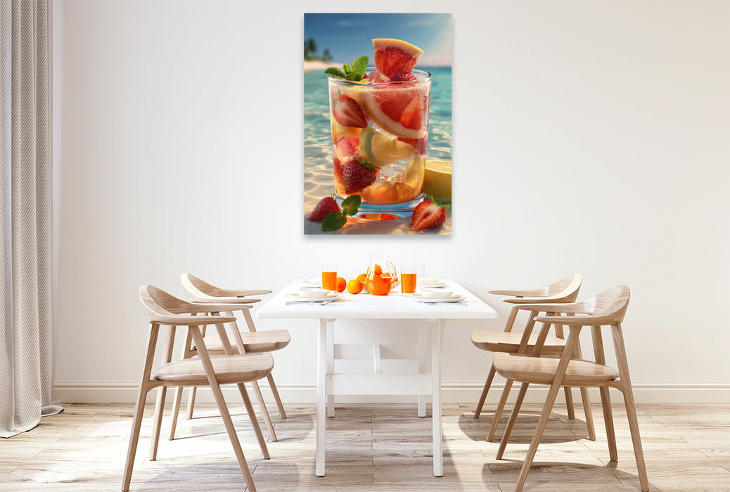 Premium Textil-Leinwand Ein Motiv aus dem Kalender Sommer Paradies