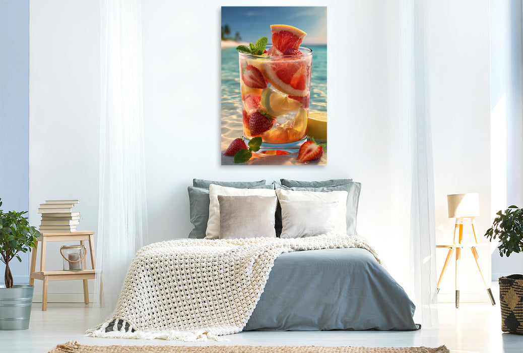 Premium Textil-Leinwand Ein Motiv aus dem Kalender Sommer Paradies