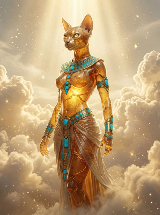 Bastet – Katzengöttin des Schutzes - CALVENDO Foto-Puzzle'