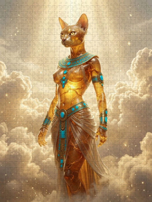 Bastet – Katzengöttin des Schutzes - CALVENDO Foto-Puzzle'